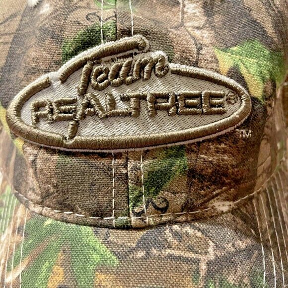 Mens Team Realtree Signature Camo Mesh Trucker Cap Adjustable Outdoor Hunt Hat - Picture 6 of 14